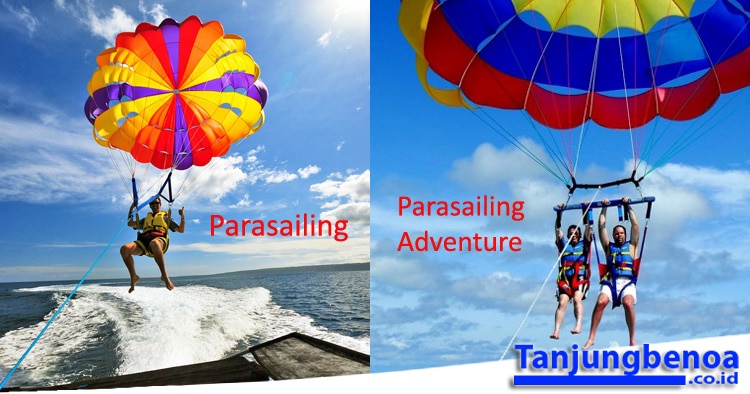 Perbedaan Parasailing Single dan Parasailing Adventure